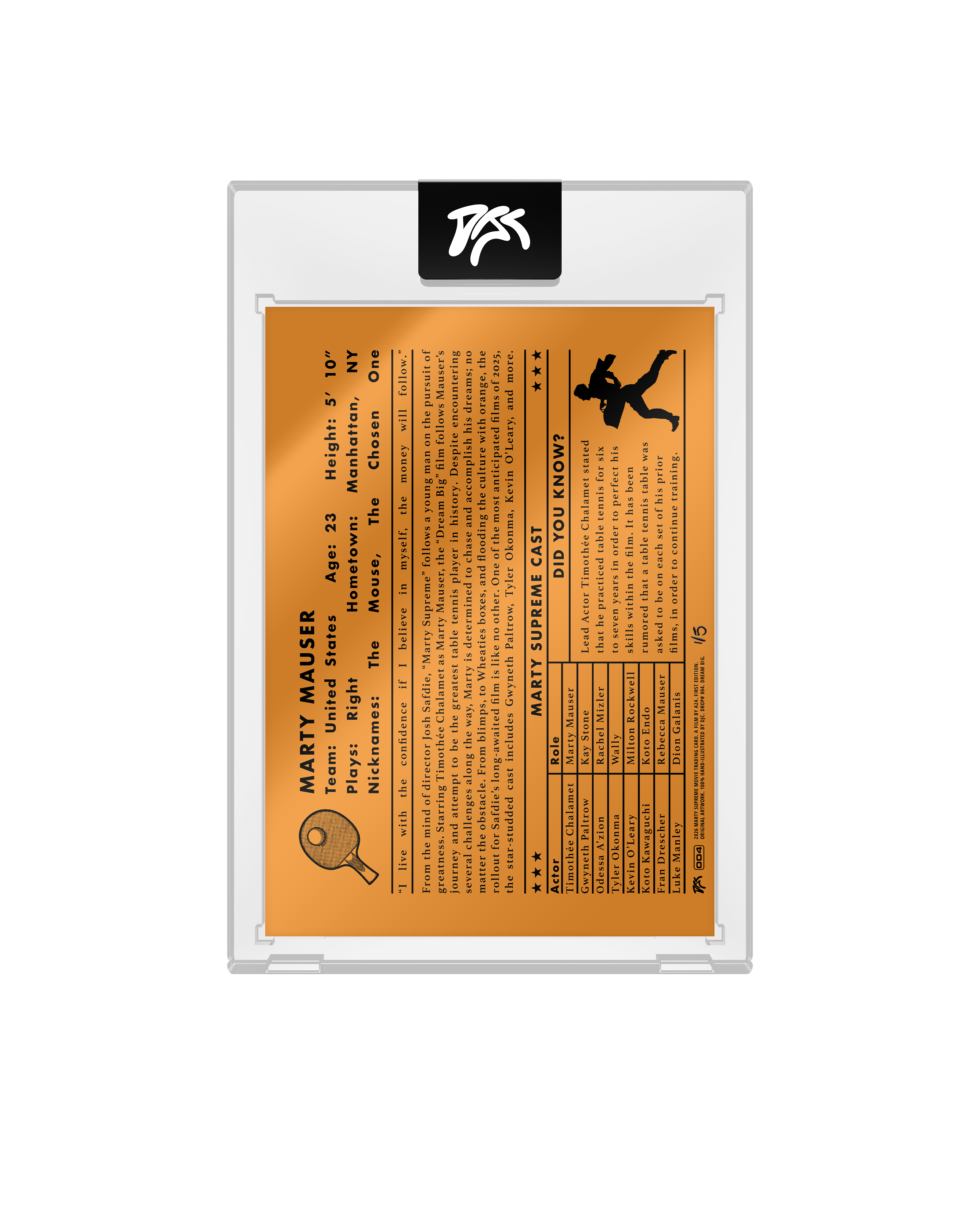 Drop 004: "Dream Big" ("An Original Guy" Edition, Limited to 5)